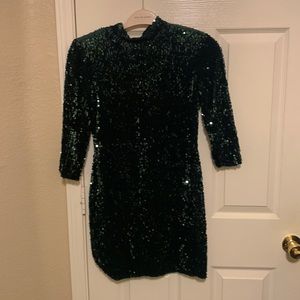 Dark Green Dress